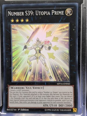 Nummer S39: Utopie Prime MP16-DE043 Super Rare LP/NM Yugioh Karten