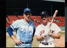 Gaylord Perry Signed 8x10 Autograph Photo KC Royals w/ Wade Boggs (Unsigned)