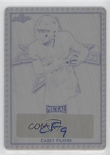2020 Leaf Metal US Army All-American Bowl AAB Etch 1/1 Casey Filkins Auto 4z8