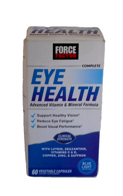 Force Factor Complete Eye Health - 60 Vegetable Capsules EXP 05/2026