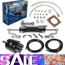 For SeaStar Teleflex Boat Outboard Hydraulic Steering Cylinder System Kit 350HP