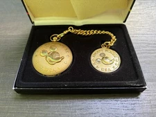 Disney Mickey Colibri Quartz Gold Color w/ Keychain and Box