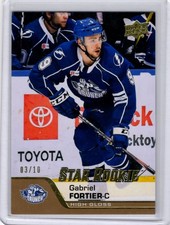 2020-21 UD AHL HOCKEY HIGH GLOSS STAR ROOKIE GABRIEL FORTIER 03/10 #194