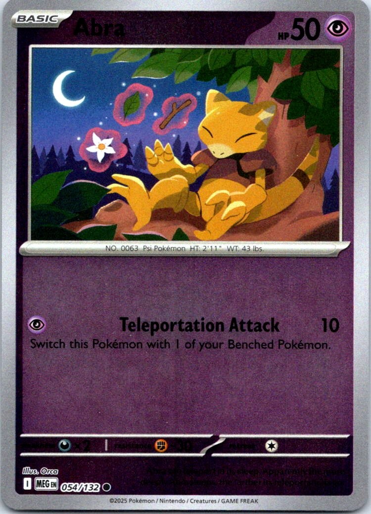 Abra Common ME01: Mega Evolution 054/132 NM