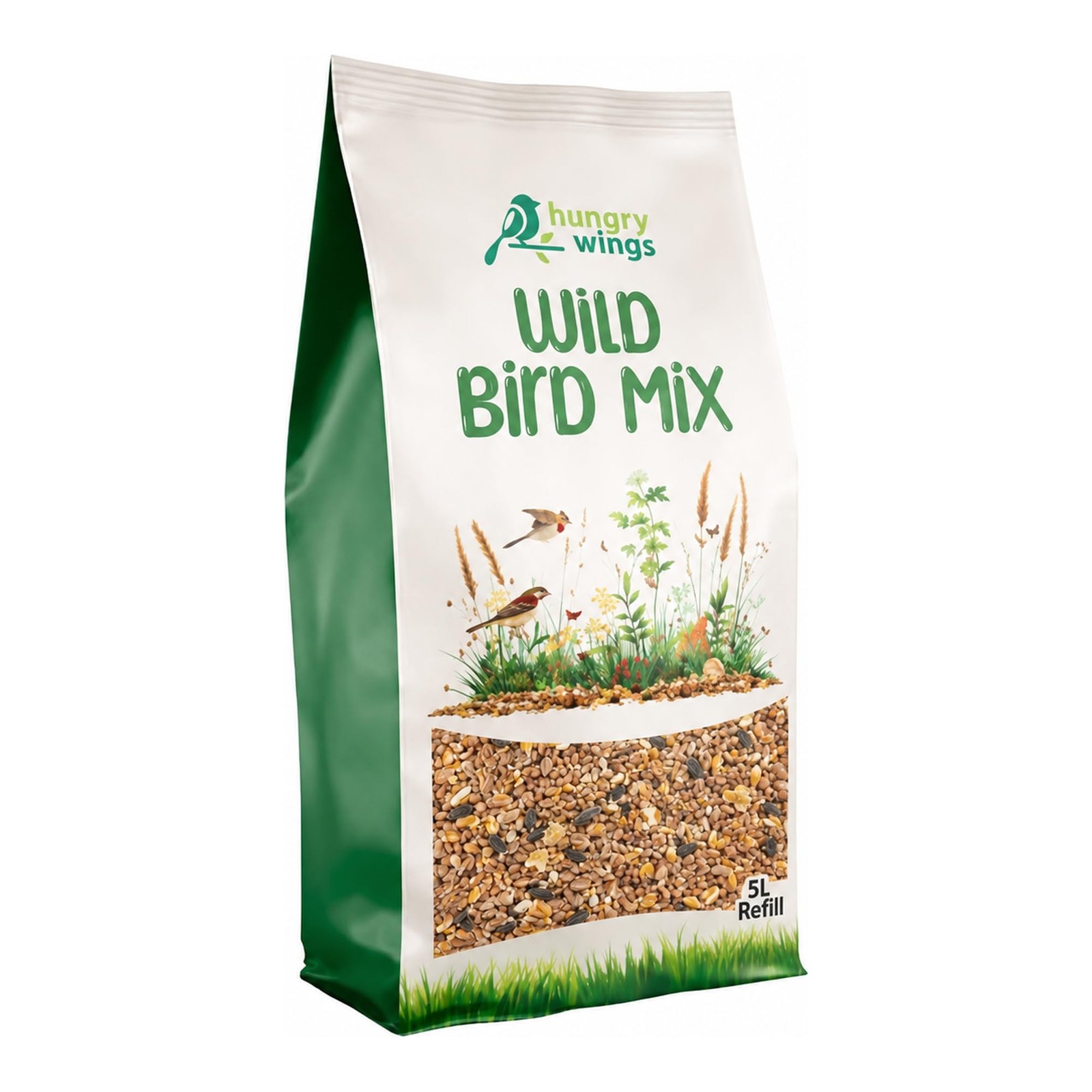 Premium Wild Bird Seed Food 5L Refill, (5L Bag, Wild Bird Mix) - Image 3