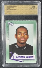 LEBRON JAMES SPA 10 2002 ROOKIE REVIEW #6 INAUGURAL ISSUE