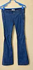 Free People We The Free Flare Leg Jeans Elastic Waistband Pockets Size W29