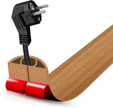 1.18" x 3.3' Floor Cord Cover Self Adhesive Cord Hider,3.3FT Cable Management, E