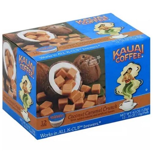Kauai Coffee Coconut Caramel Crunch Keurig K-Cups