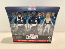 Marvel Legends SHIELD 3-pack Dum Dum Dugan  Nick Fury Jr & Sharon Carter Hasbro
