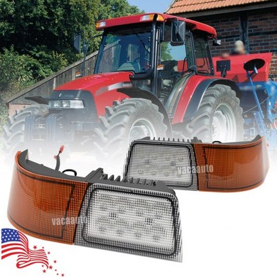 RH+LH Amber LED Corner Light Work Light For Case IH MX MXM Magnum JX70U JX80U