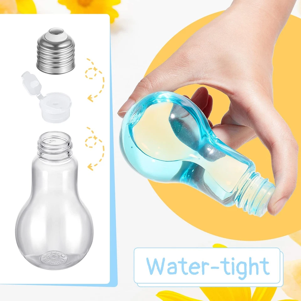 108 Piezas Plástico Rellenable Bombilla Adornos Transparente Vacía Bombilla Contenedor... Foto 3 de 4