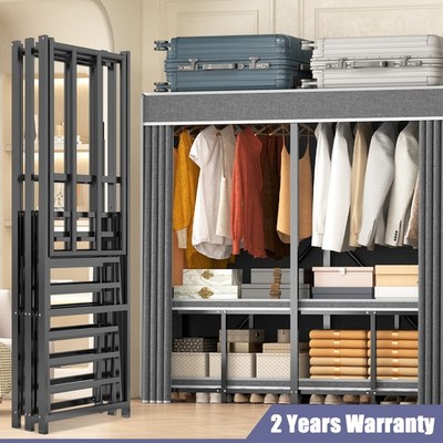 NEW 59'' Heavy Duty Closet Organizer System 3000lbs Freestanding Clothing Racks