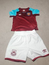 West Ham United Home Baby Kids kit - vgc 2-3 years umbro