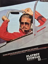 1981 Playboy Eyewear Print Ad  see Descr  Pilot Dynamic Styles for Men Women