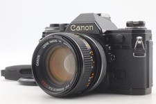  N MINT  Canon AE-1 35mm SLR Film Camera black body FD 50mm f1.4 ssc lens JAPAN