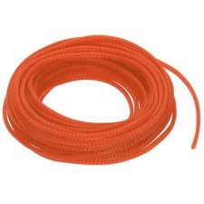PET Cable Wire Wrap 5mm Expandable Sleeving Orange 7.6 M Length