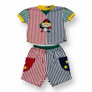 Vintage Crème De La Crème Striped Baseball Multicolor Outfit Retro Boys Size 2T
