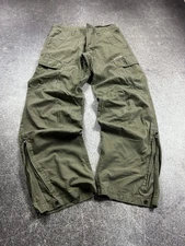 Vintage Streetwear Japanese Style Baggy Cargo BushMan ZIP Jeans 90s Y2K