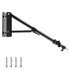 Wall Mount Boom Arm with Triangle Base, Max Length 51inches/130cm Adjustable ...