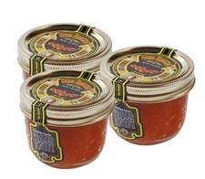 Tsar s Salmon Red Caviar 200 g 7 oz 3 Jars Premium Wild Pacific Salmon