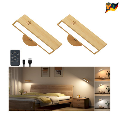 Indoor Batterie Wandlampe mit Fernbedienung 2 Stück 4000 mAh LED