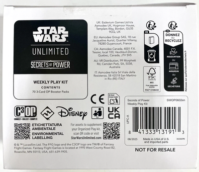 star wars unlimited booster box canada Star Wars: Unlimited TCG Spark of Rebellion Booster Display (Set of 24  Booster Packs) main image 1