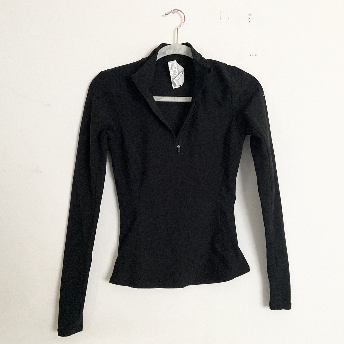 Alo Yoga Alosoft 1/2 Zip Rapid Pullover Black XXS | eBay