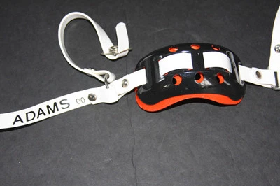 Adams Hard Cup High Mount Football Helmet Chinstrap Orange & Black New in box