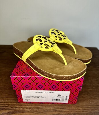TORY BURCH Miller Cloud サンダル Yellow 8 s-l400.jpg
