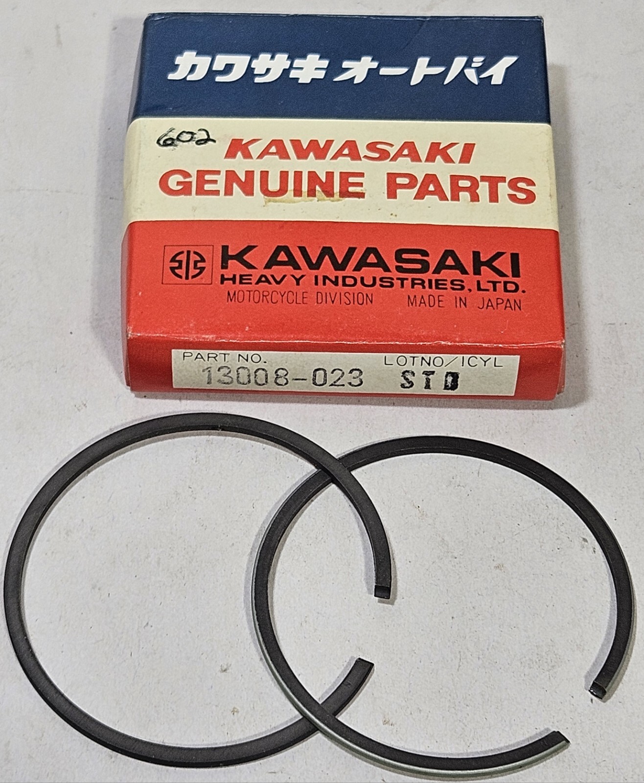 1 NEW Kawasaki G3SS G4TR KV 100 Standard STD Piston Ring Set RINGS OEM