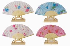 Assortment of one dozen 12 Oriental Feng Shui Hand Fan-LADY'S FAN