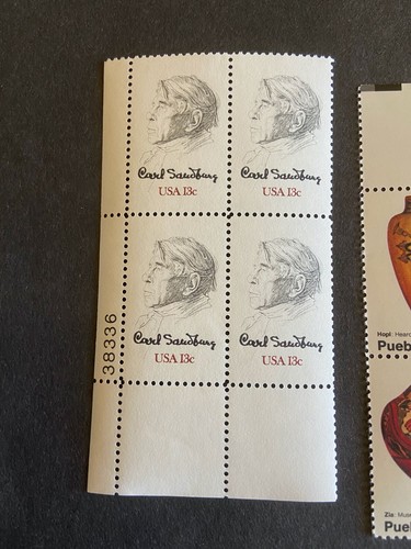 U.S. 13 Cent Plate Blocks Of 4 (Four) With 2 Different MNH, $1.04 FVj - Picture 2 of 5
