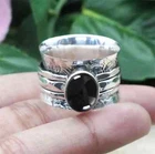 Black Onyx 925 Solid Sterling Silver Band &Statement Ring Handmade Ring All size