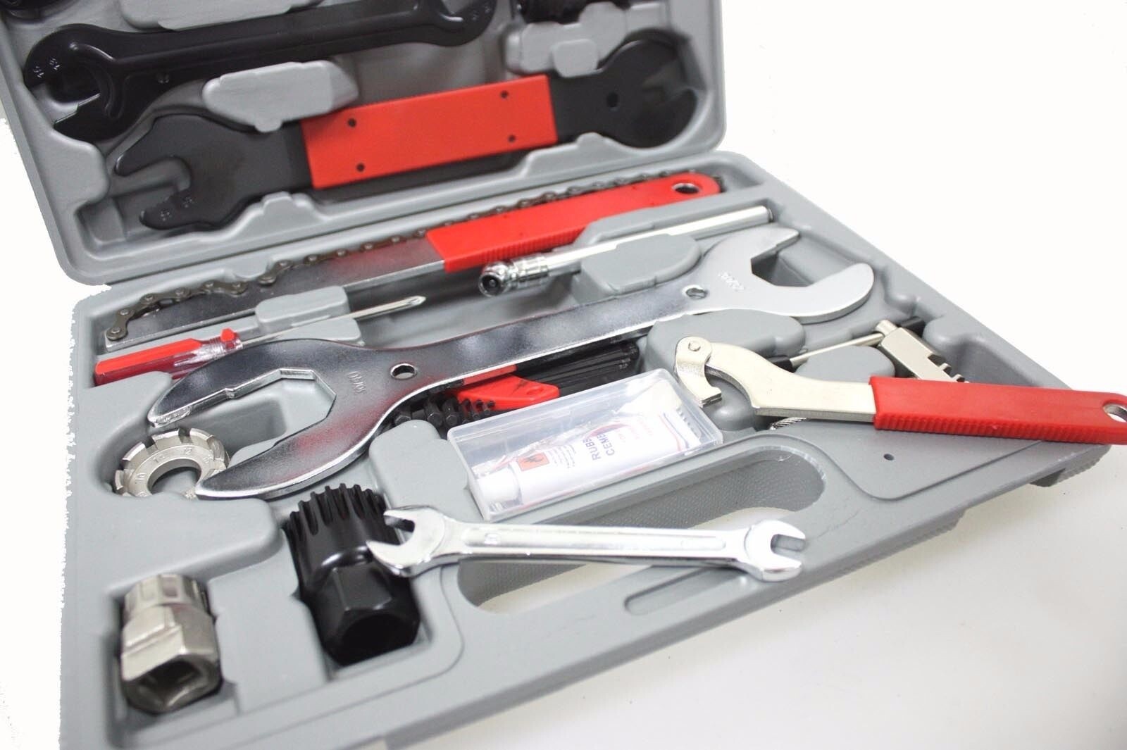 44PC MULTIFUNCTION BICYCLE BMX BIKES REPAIR TOOL KIT SET HOME MECHANIC