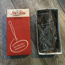 HUGE LOT Vintage 1950 s Sta-Rite Hair Pins In Original Box Bobby Pin Mixed Lot