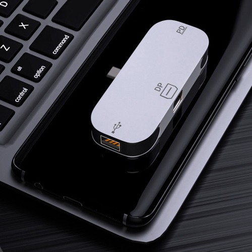 USB Hub Type C to DP C Port Adapter 3-in-1 Multi USB PD Dock Station Hard Disk - 第 1/11 張圖片