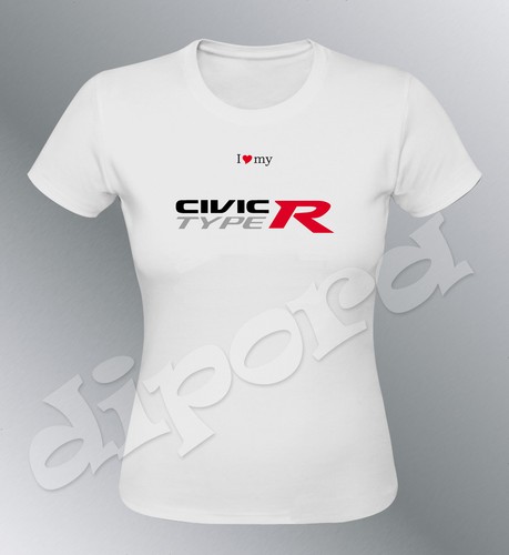 Tee shirt personnalise Civic Type R S M L XL femme Sport - Picture 6 of 6