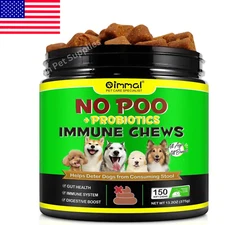 No Poo & Probiotics Immune Chews Gut Health & Helps Break Of  Stool Eating Poop