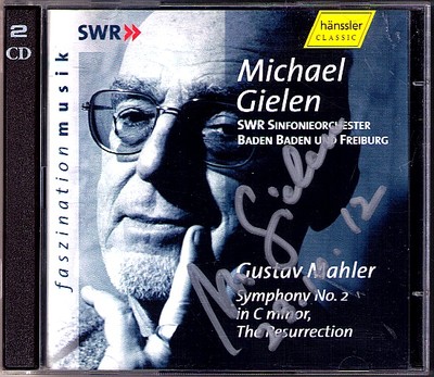Michael GIELEN Signed MAHLER Symphony No.2 KURTAG Stele SCHOENBERG