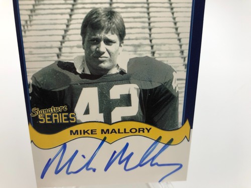 TK Legacy MIKE MALLORY AUTO Signed M GO BLUE Card MGB72 MICHIGAN WOLVERINES - Picture 6 of 9