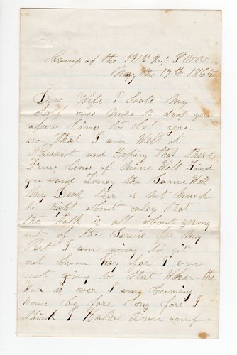 CIVIL WAR SOLDIERS (5) LETTERS– 37TH PA & 191 PA INF–PATRIOTIC LETTERSHEETS - Picture 11 of 12