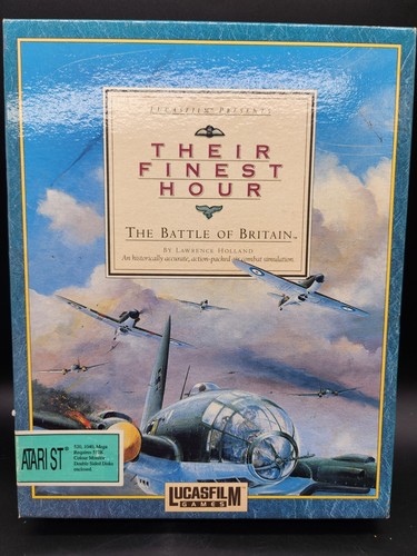 Jeu Atari ST – Their Finest Hour – Boîte Et Manuel Inclus – Bon état