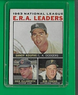 1964 Topps ERA Leaders Sandy Koufax/ Bob Friend  #1       VGEX