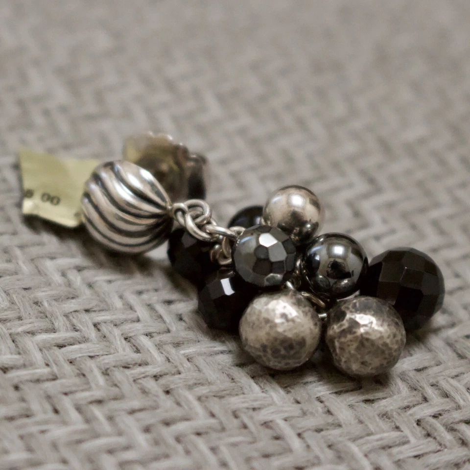 ОДИНОЧНЫЙ DAVID YURMAN 925/14K ЭЛЕМЕНТЫ КОЛЛЕКЦИИ БИСЕР ПОДВЕСКОЙ СЕРЬГИ. ТОЛЬКО ОДИН - Изображение 3 из 4