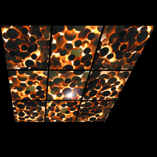 Plafond décor anti éblouissement Abstrait 6120 dalle 60 x 60 cm lumière douce