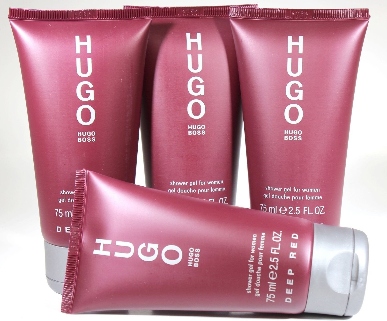 Doe mee Reinig de vloer opening 4 Pieces Hugo Boss Deep Red 2.5/2.6 oz Shower Gel for Women New - Unboxed  101234332001 | eBay