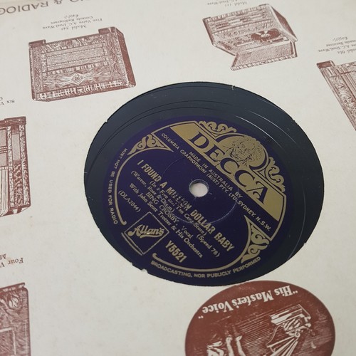 VINTAGE 1930s Vinyl Lot 78 Record DECCA 5 PACK Bing Crosby The Old Daken Bucket - Picture 5 of 12