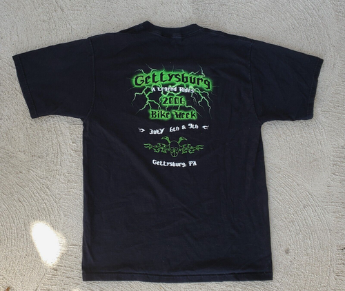 Gettysburg PA Pennsylvania Motorcycle Rally Bike Week 2006 T Shirt Large - Picture 2 of 6