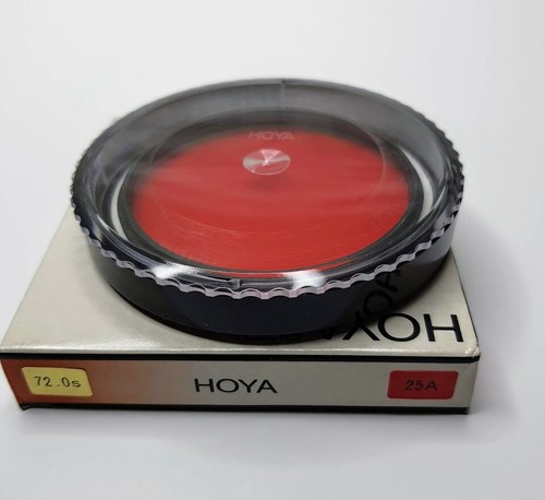 Hoya 72mm Red #25A Glass Lens Filter 72 mm 25A 25 A Black & White Film 72 Japan - Picture 5 of 8